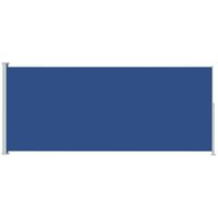 vidaXL Seitenmarkise Ausziehbar 180x500 cm Blau