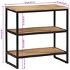 vidaXL Konsolentisch 70x35x70 cm Raues Massivholz Mango