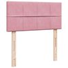 vidaXL Ottoman-Bett mit Matratze Rosa 80x200 cm Samt