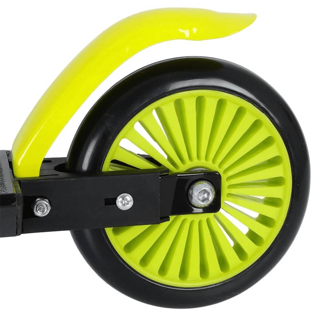 XQ Max Faltbarer Roller mit Fußbremse Schwarz und Limettengrün