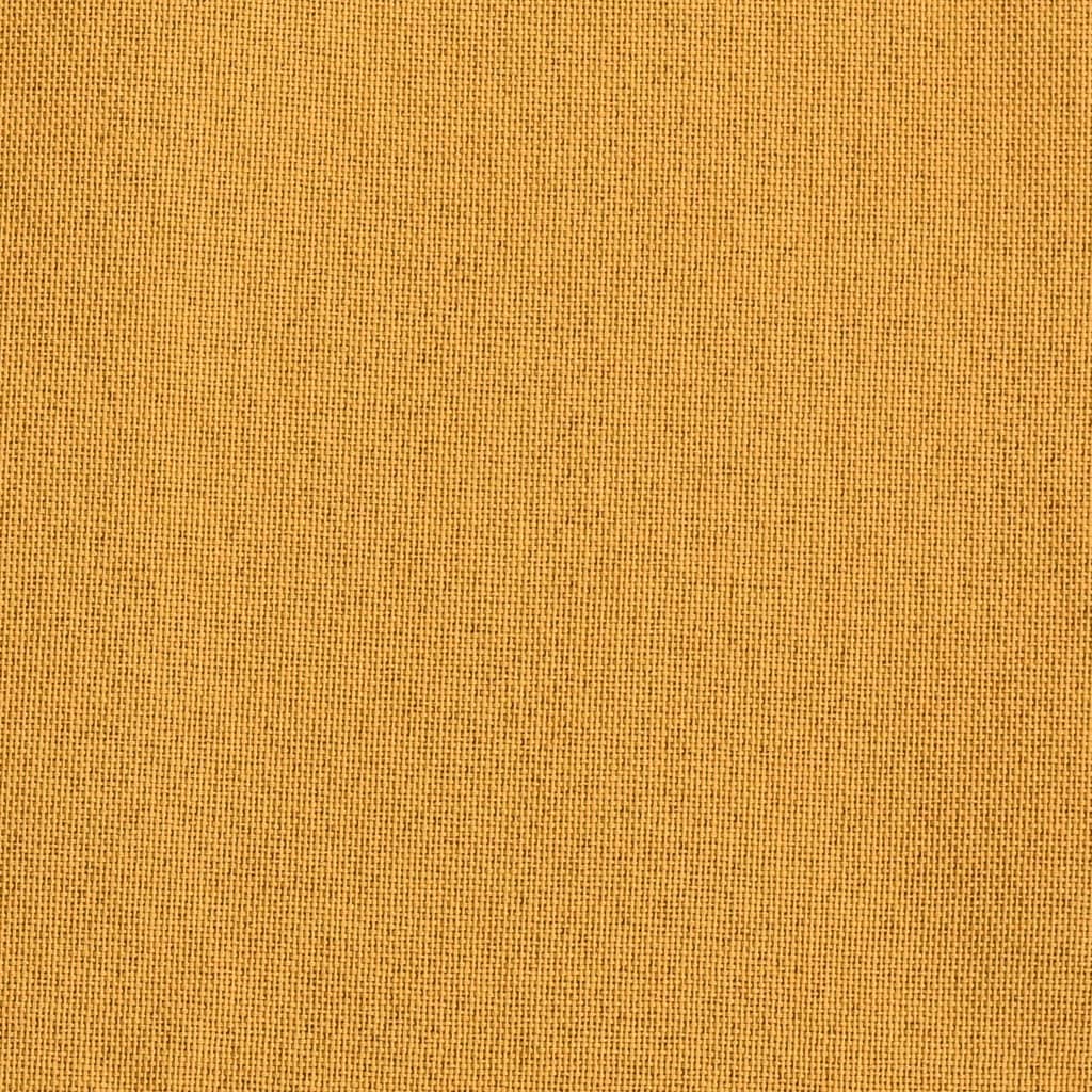 vidaXL Verdunkelungsvorhang mit Haken Leinenoptik Gelb 290x245 cm