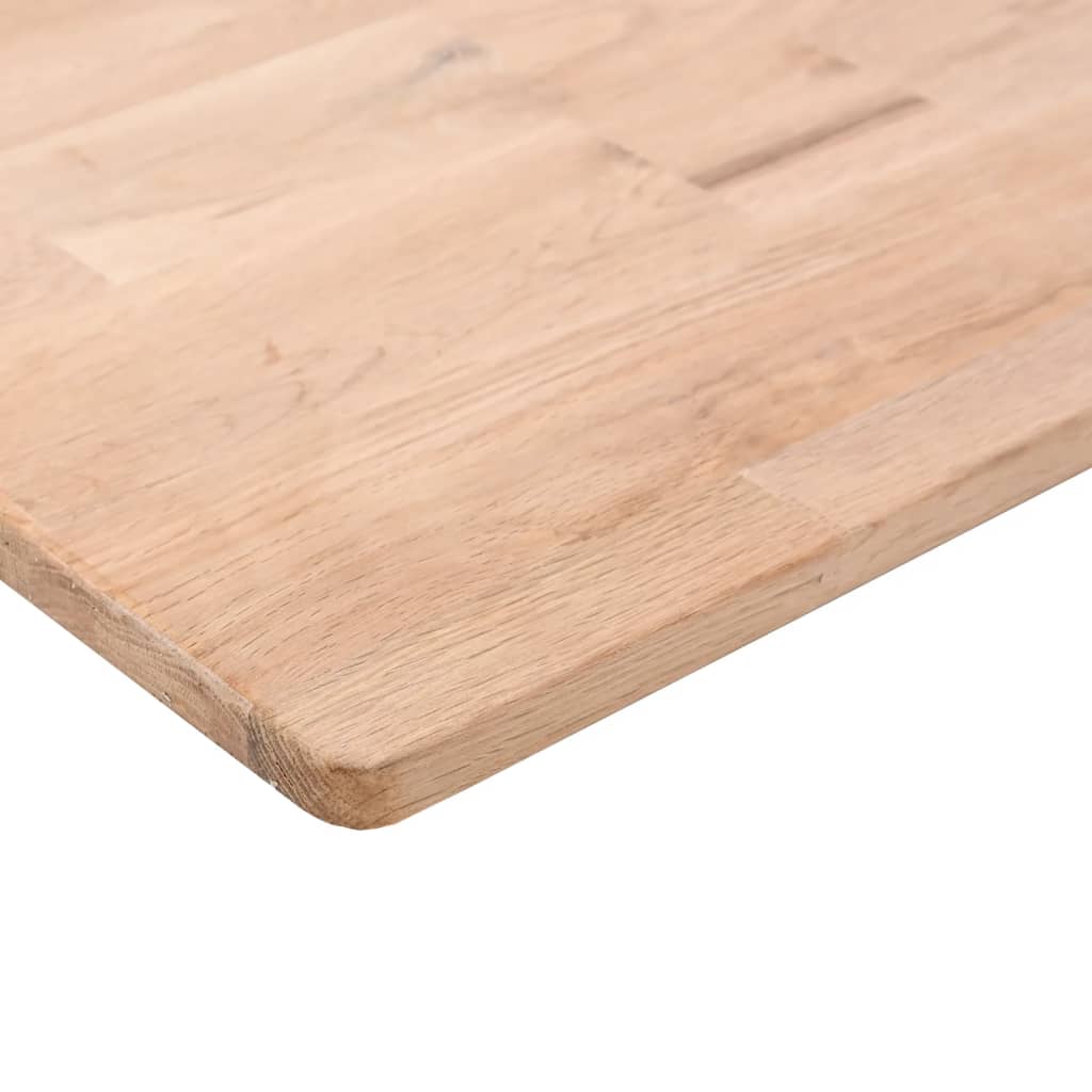 vidaXL Tischplatte Quadratisch 70x70x1,5 cm Eichenholz Unbehandelt