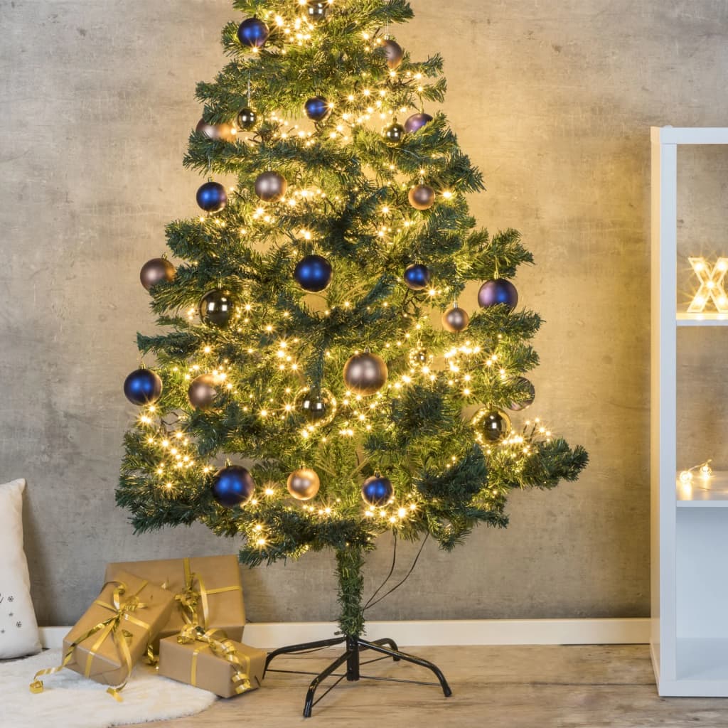 HI Weihnachtsbaum mit Ständer aus Metall Grün 180 cm