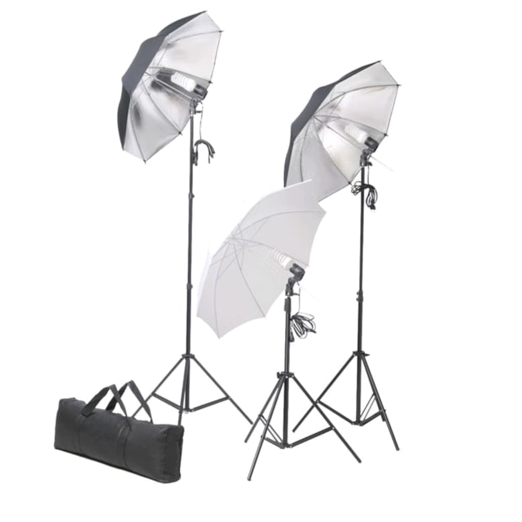 vidaXL Fotostudio-Kit mit Hintergrund und Beleuchtungsset