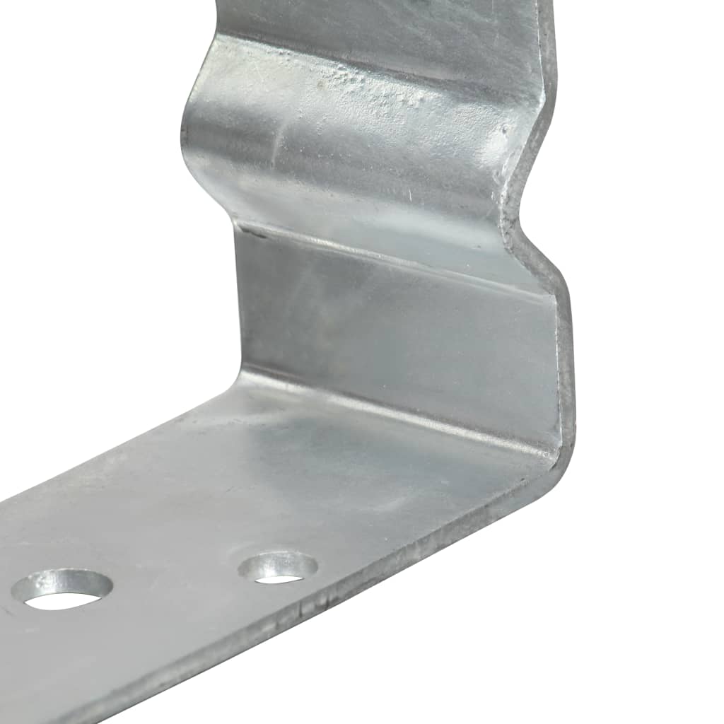 vidaXL Pfostenträger 6 Stk. Silbern 10×6×15 cm Verzinkter Stahl
