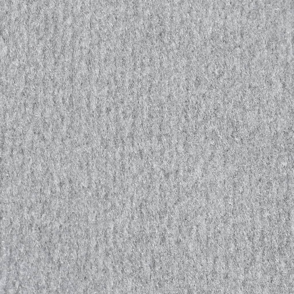 vidaXL Teppichläufer BCF Grau mit Motiv 80x350 cm