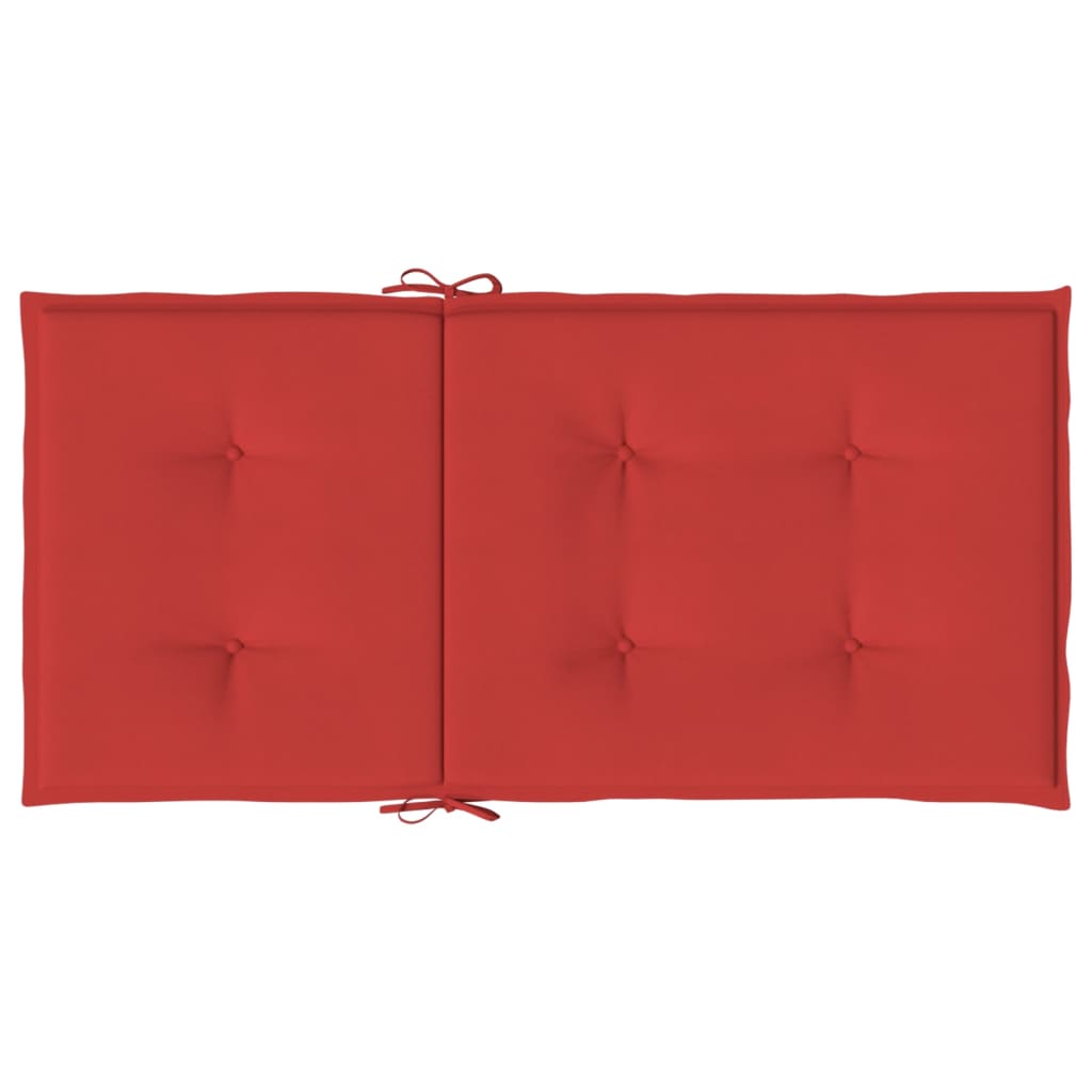 vidaXL Gartenstuhlauflagen für Niedriglehner 4 Stk. Rot 100x50x3 cm