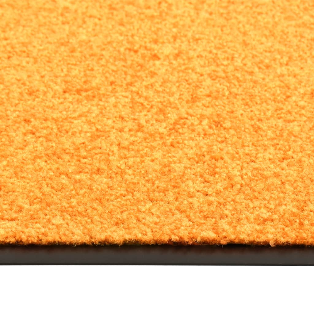 vidaXL Fußmatte Waschbar Orange 40x60 cm