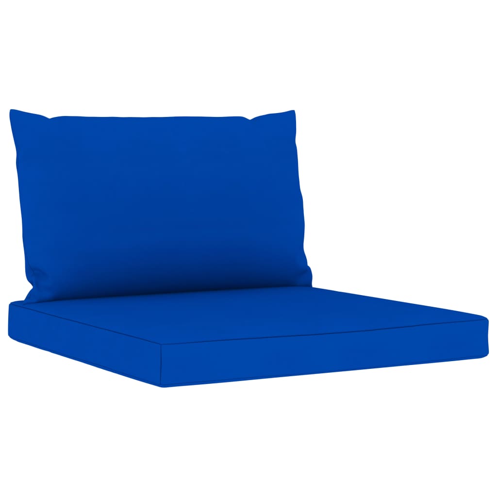 vidaXL Gartensofa 4-Sitzer mit Kissen in Blau