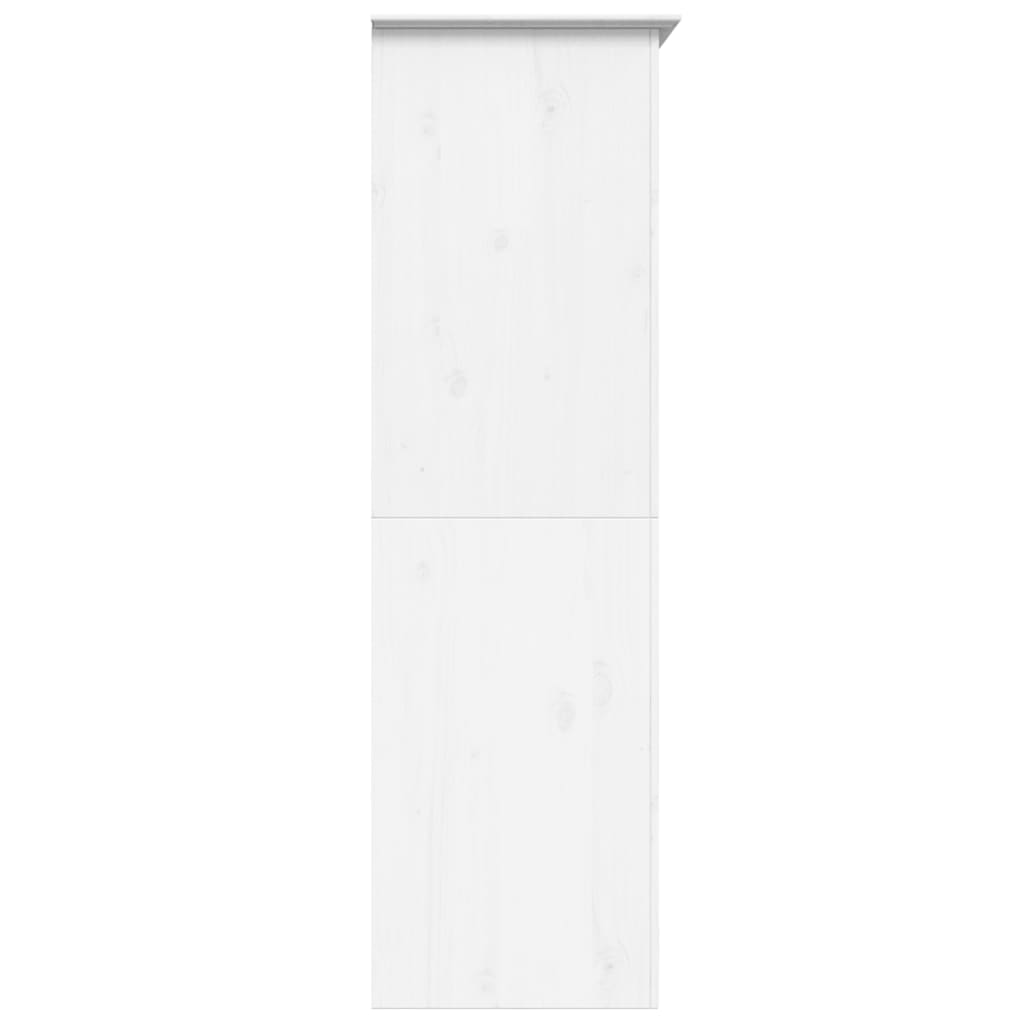vidaXL Kleiderschrank BODO Weiß 101x52x176,5 cm Massivholz Kiefer