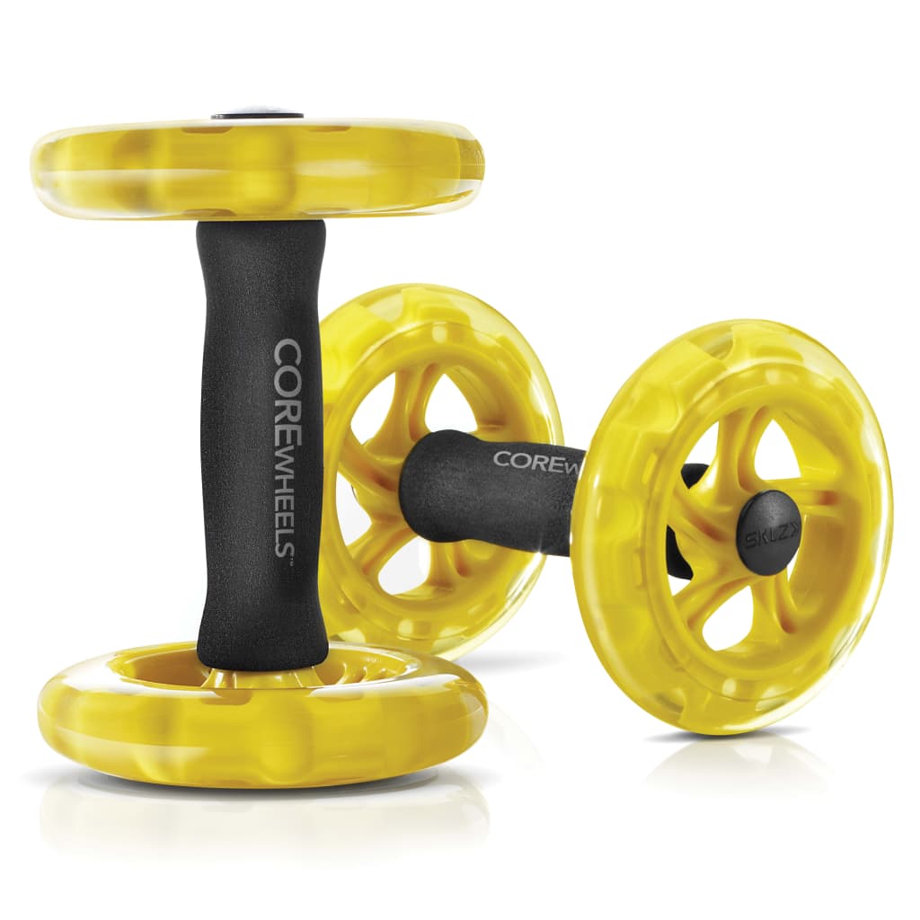 SKLZ Bauchtrainer Core Wheels Gelb und Schwarz