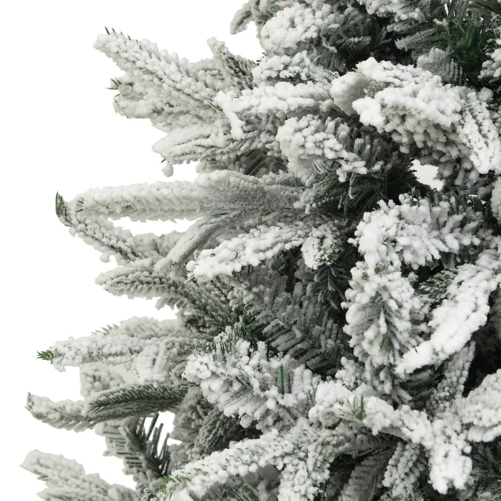 vidaXL Künstlicher Weihnachtsbaum Beschneit Grün 180 cm PVC PE