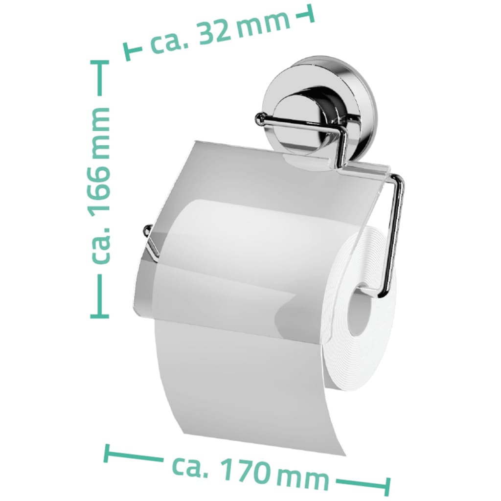 RIDDER Toilettenpapierhalter 17 x 3,2 x 16,6 cm Chrom 12100000