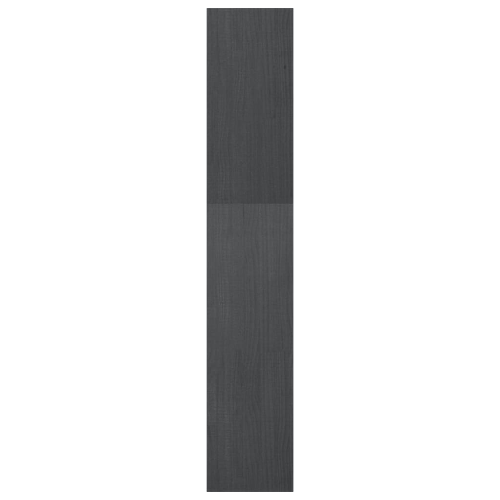 vidaXL Bücherregal/Raumteiler Grau 40x30x167,5 cm Massivholz Kiefer