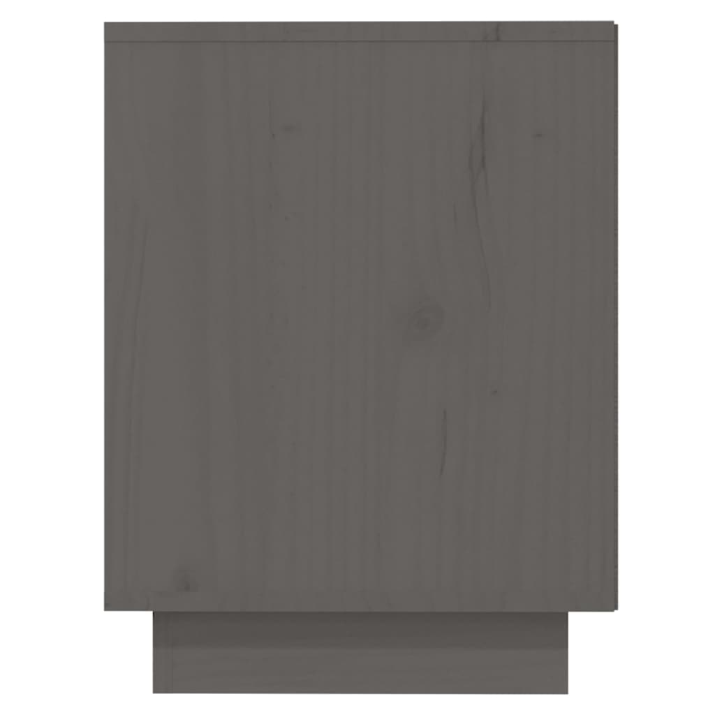 vidaXL Schuhregal Grau 110x34x45 cm Massivholz Kiefer