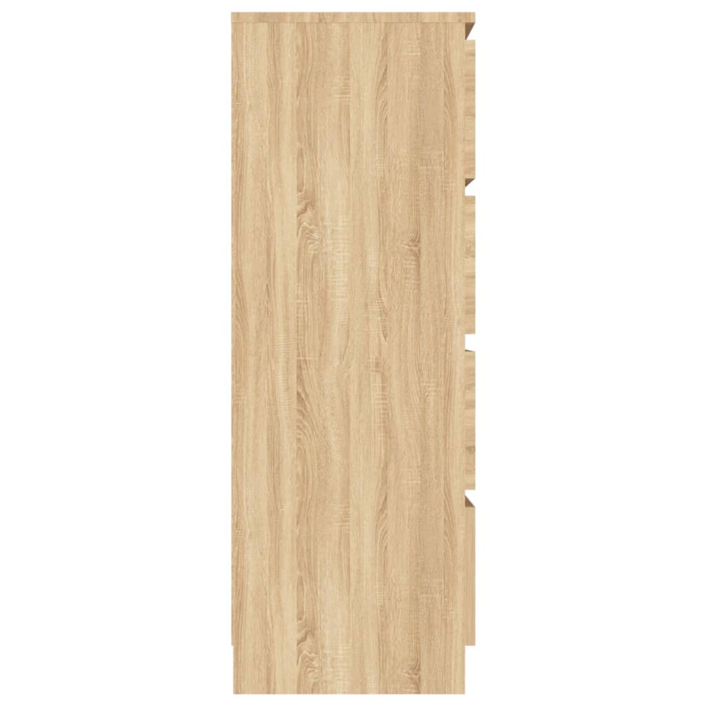 vidaXL Sideboard Sonoma-Eiche 60x35x98,5 cm Holzwerkstoff