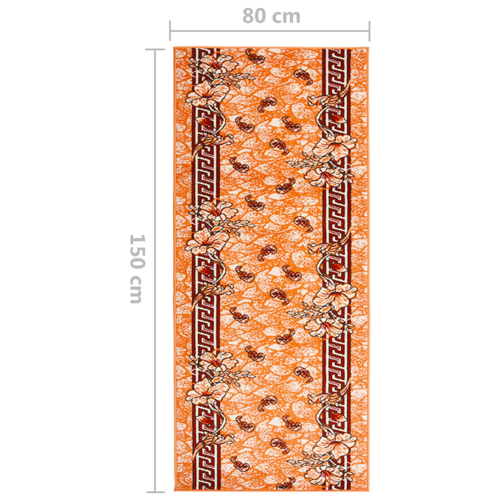 vidaXL Teppichläufer BCF Terrakottarot 80x150 cm