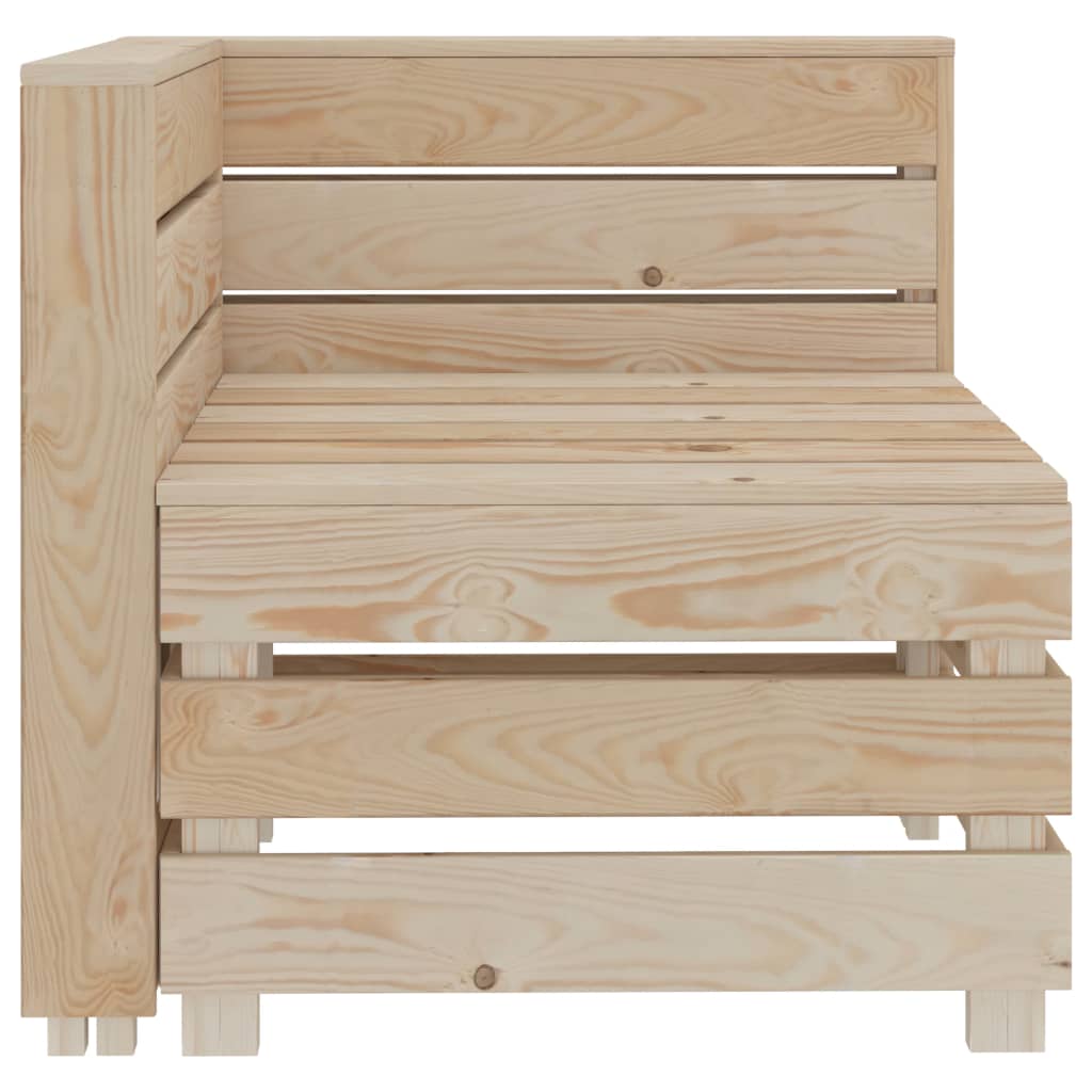 vidaXL 3-Sitzer-Palettensofa Holz