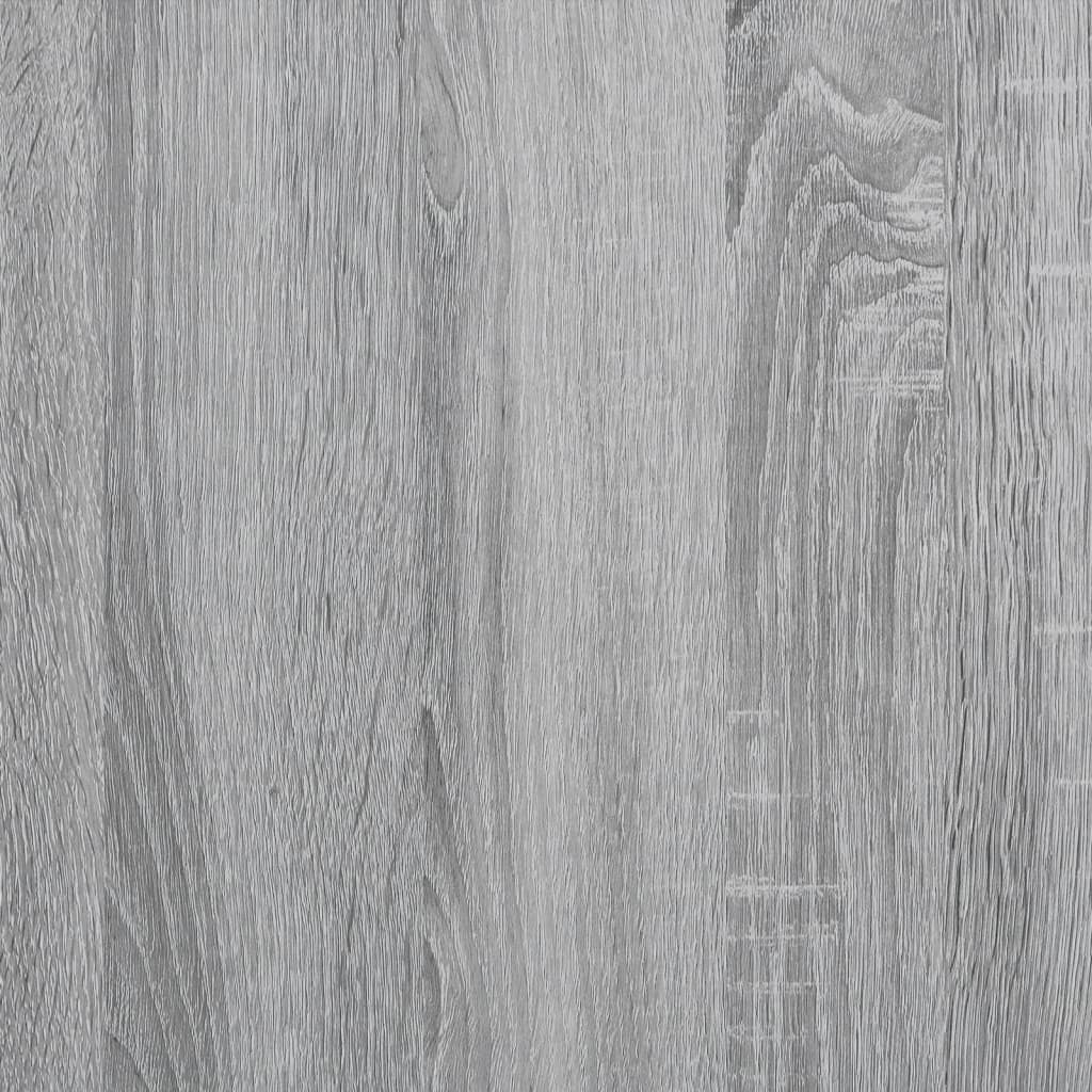 vidaXL Bettgestell Grau Sonoma 120x190 cm Holzwerkstoff