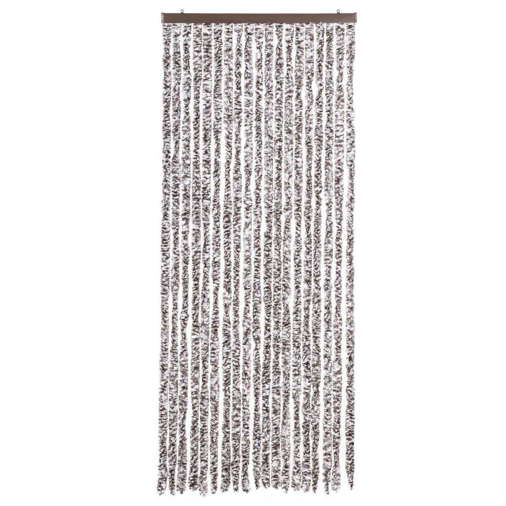 vidaXL Insektenschutz-Vorhang Braun und Beige 56x200 cm Chenille