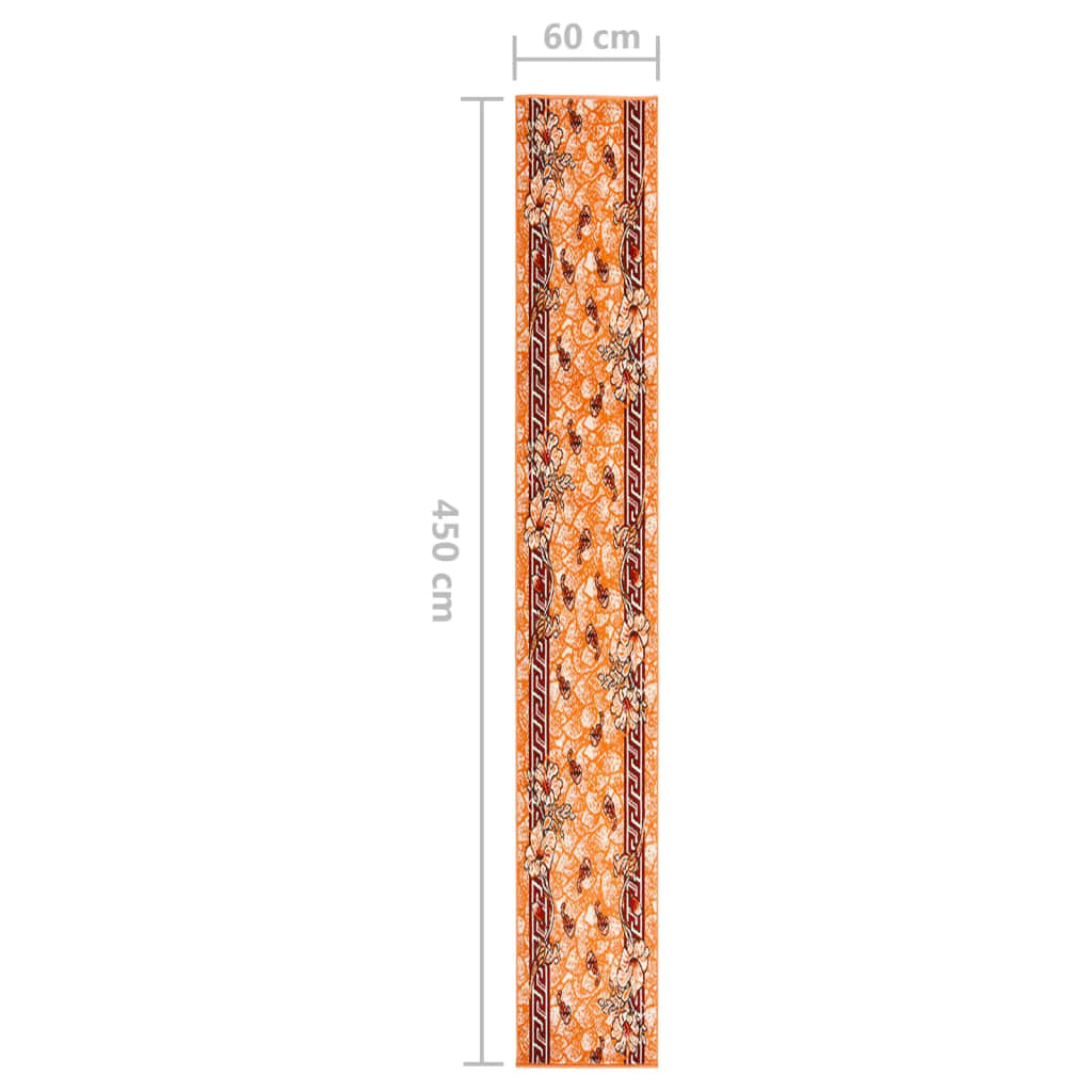 vidaXL Teppichläufer BCF Terrakottarot 60x450 cm