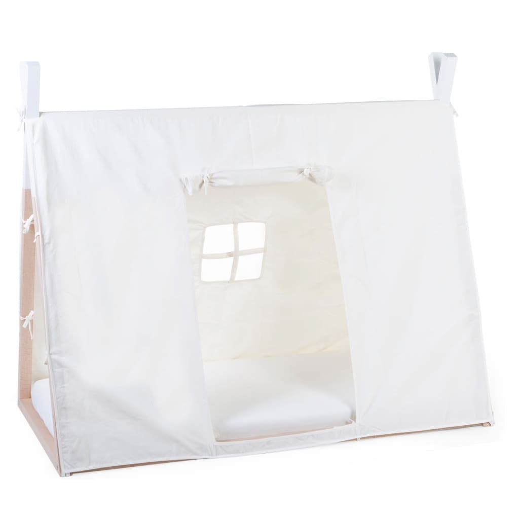CHILDHOME Abdeckung für Tipi-Bett 70×140 cm Weiß