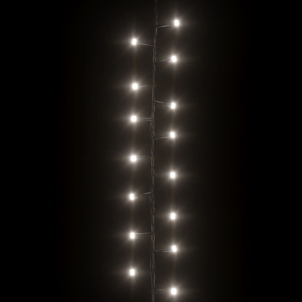 vidaXL LED-Lichterkette mit 400 LEDs Kaltweiß 13 m PVC