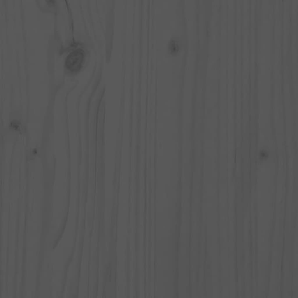 vidaXL Tagesbett Ausziehbar Grau 2x(100x200) cm Massivholz Kiefer