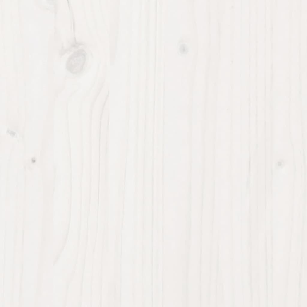 vidaXL Pflanztisch mit Ablage Weiß 108x50x75 cm Massivholz Kiefer