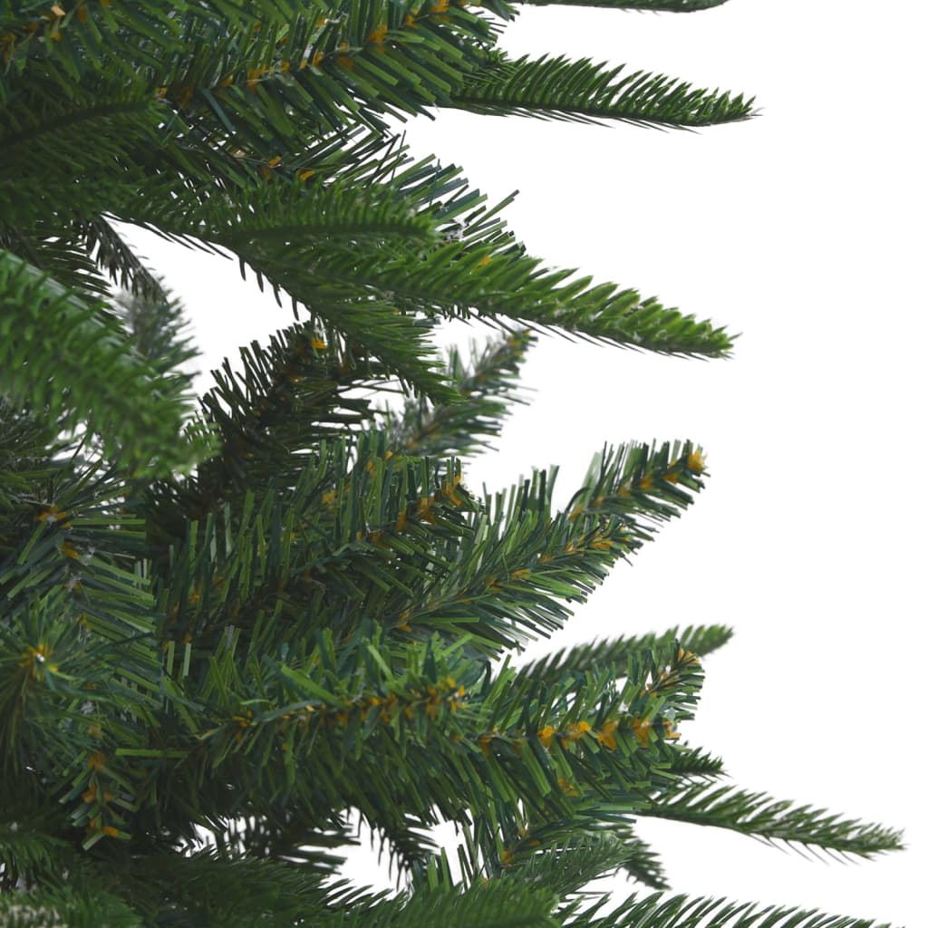 vidaXL Künstlicher Weihnachtsbaum mit Beleuchtung 210 cm Grün PVC & PE