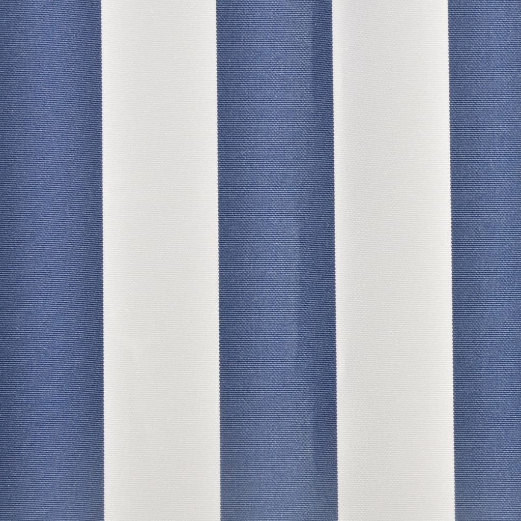 vidaXL Markisenbespannung Canvas Blau & Weiß 350x250 cm