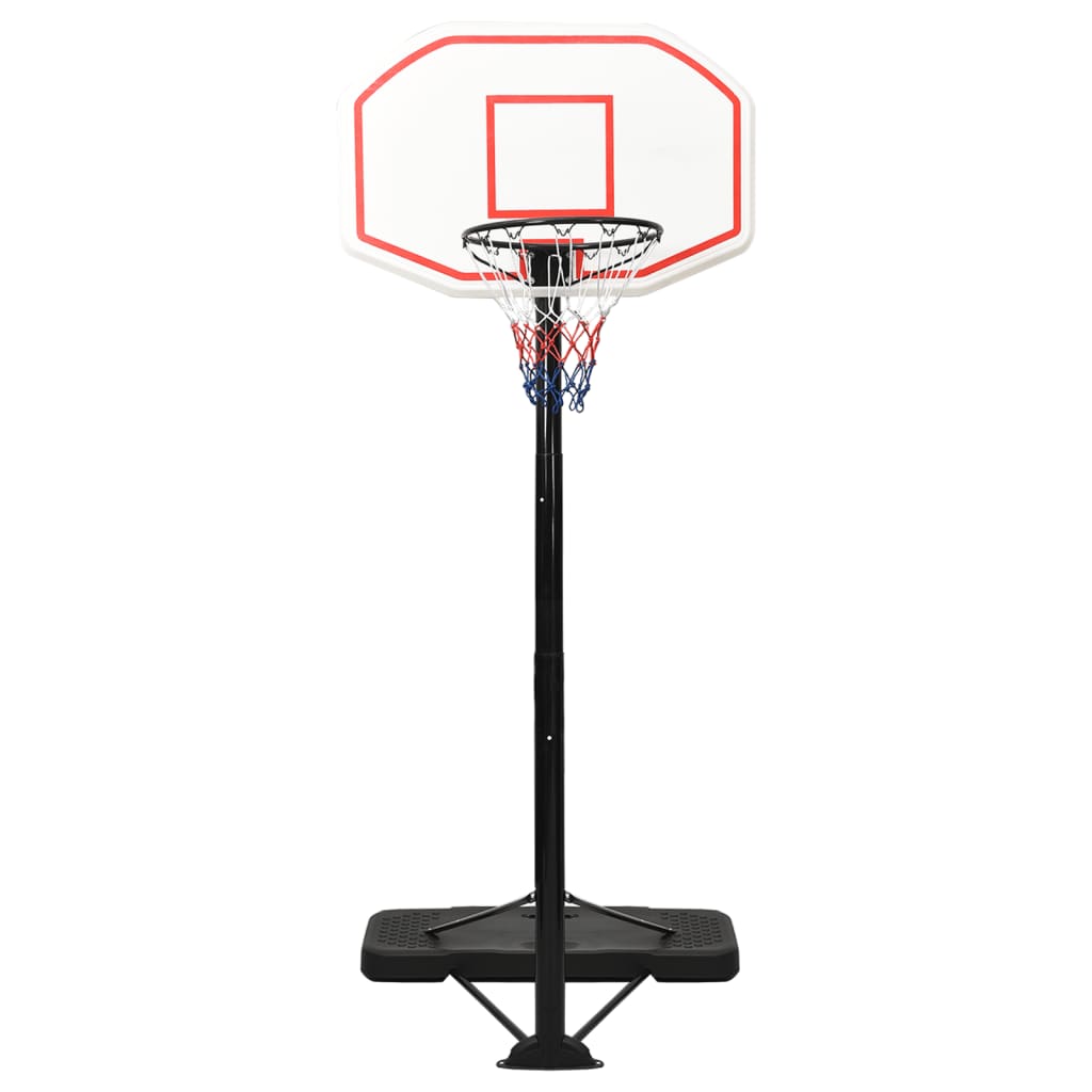vidaXL Basketballständer Weiß 258-363 cm Polyethylen