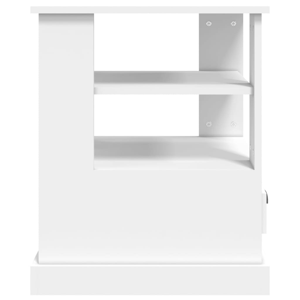 vidaXL Beistelltisch Weiß 50x50x60 cm Holzwerkstoff