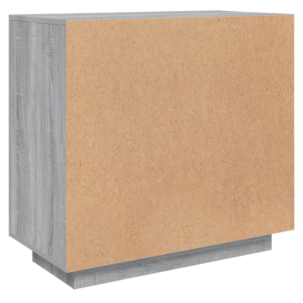 vidaXL Sideboard Grau Sonoma 80x40x75 cm Holzwerkstoff