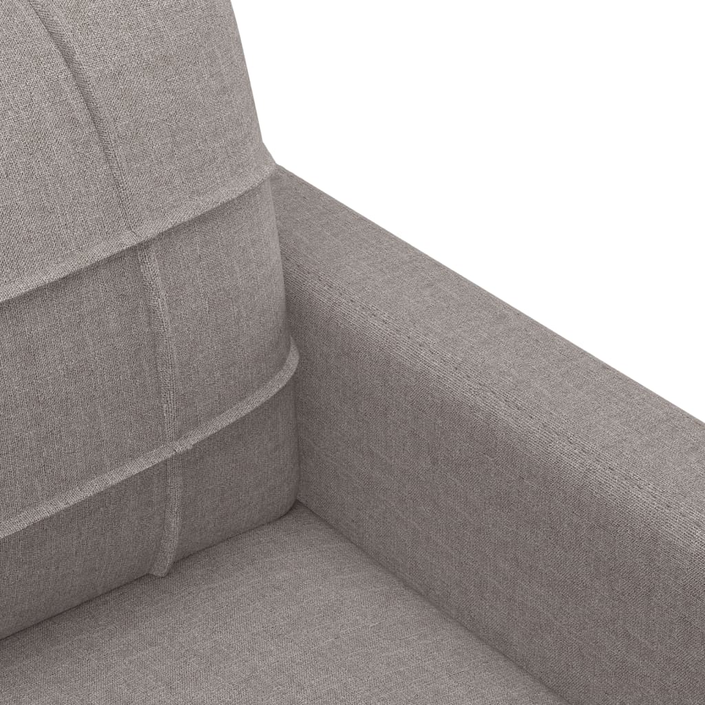 vidaXL 2-Sitzer-Sofa Taupe 120 cm Stoff