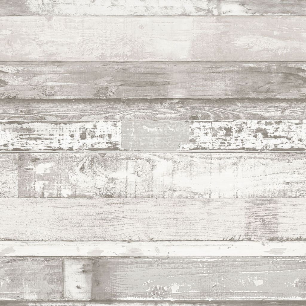 Noordwand Tapete Homestyle Wood Cremeweiß und Grau