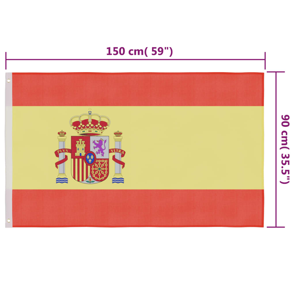 90x60 cm Spanisch internationalen nationalen flagge die Spanisch flagge  polyester polyester gedruckt große flagge NN017
