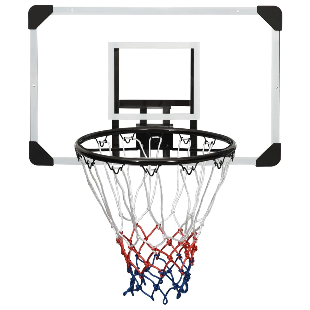 vidaXL Basketballkorb Transparent 71x45x2,5 cm Polycarbonat