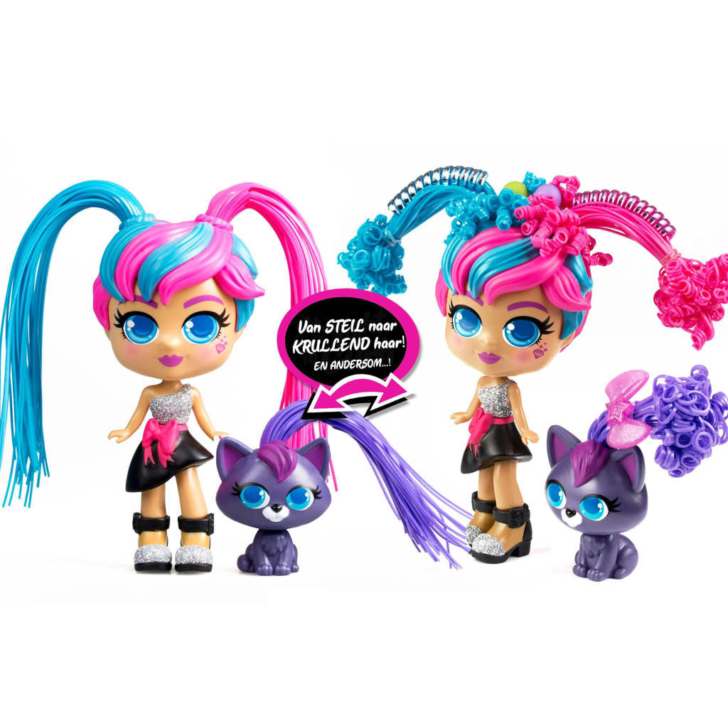 Silverlit Curli Girls Deluxe Spielzeug Set Mehrfarbig Kinder Spielpuppe Puppe 