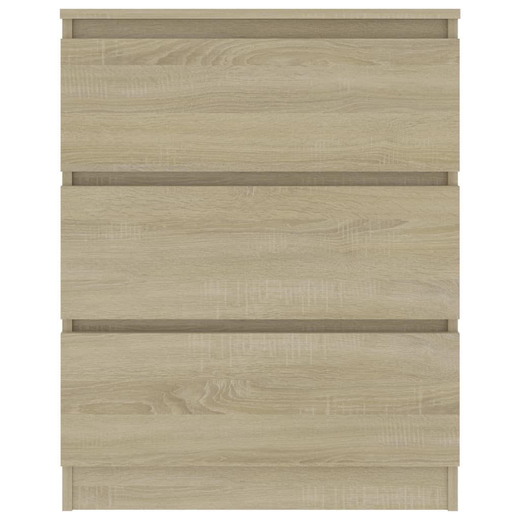 vidaXL Sideboard Sonoma-Eiche 60x35x76 cm Holzwerkstoff