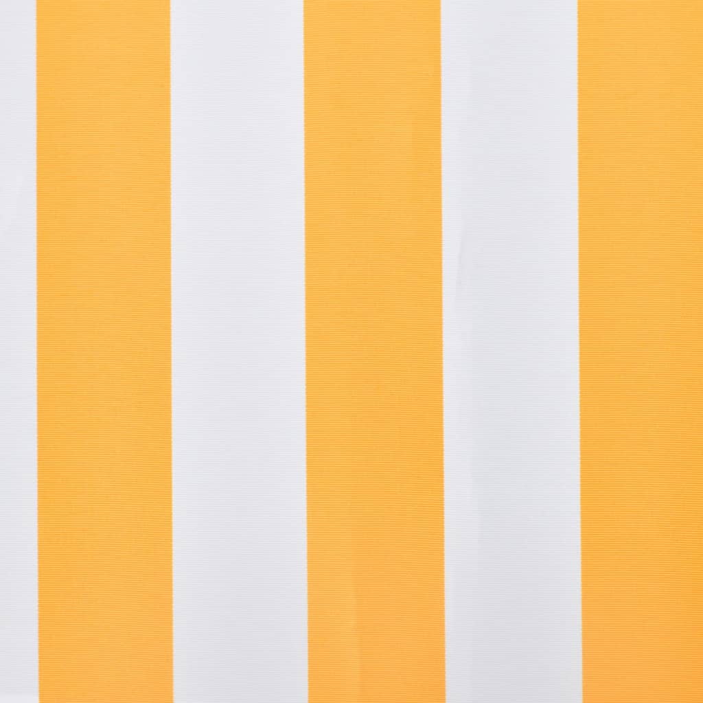 vidaXL Markisenbespannung Canvas Orange & Weiß 450x300 cm