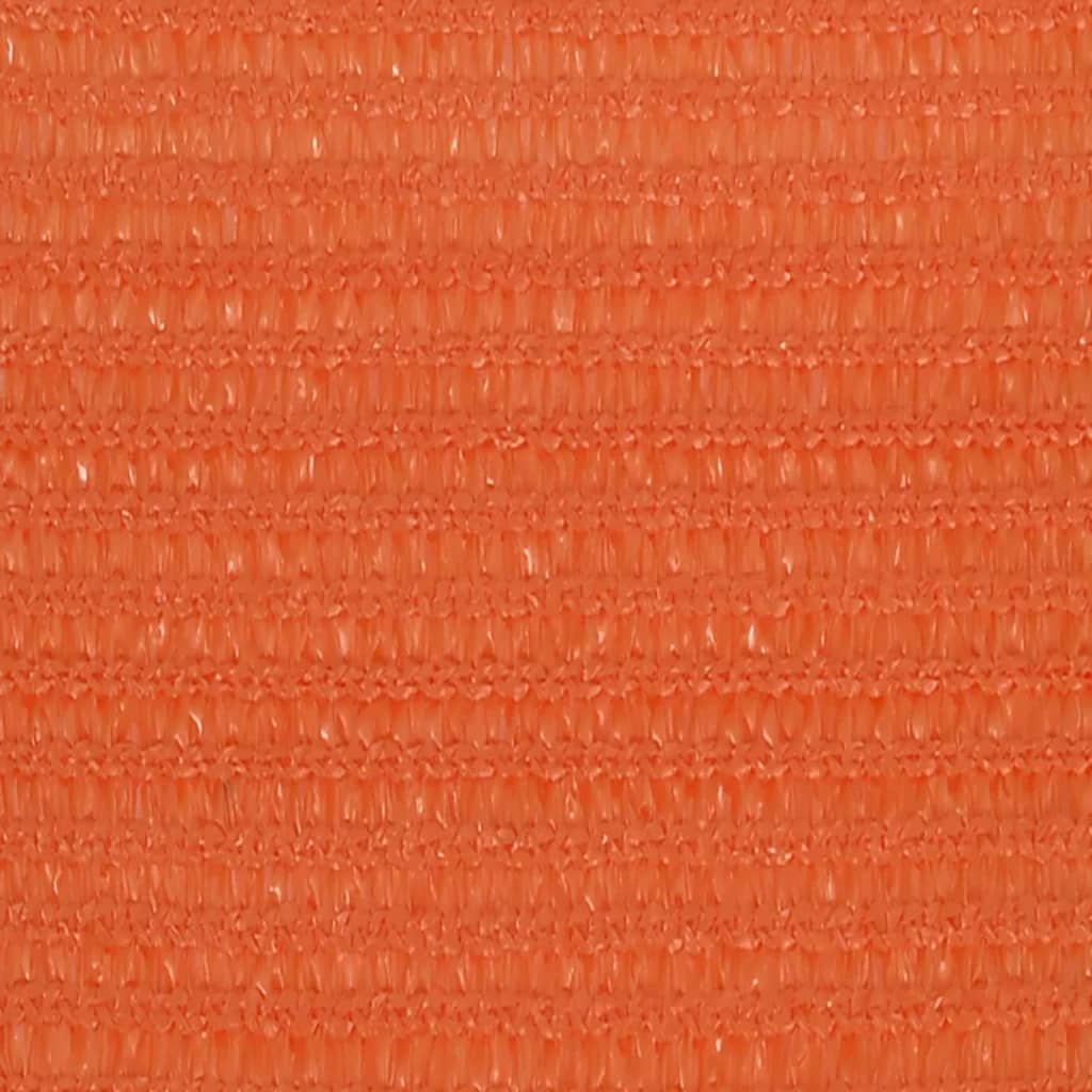 vidaXL Sonnensegel 160 g/m² Orange 3,5x3,5x4,9 m HDPE
