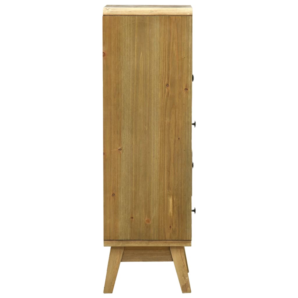 vidaXL Sideboard mit 5 Schubladen Braun 37x30x97,5 cm Holz