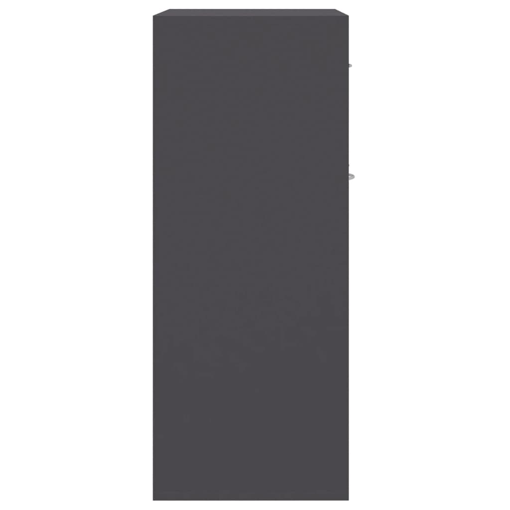 vidaXL Sideboard Grau 60 x 30 x 75 cm Spanplatte