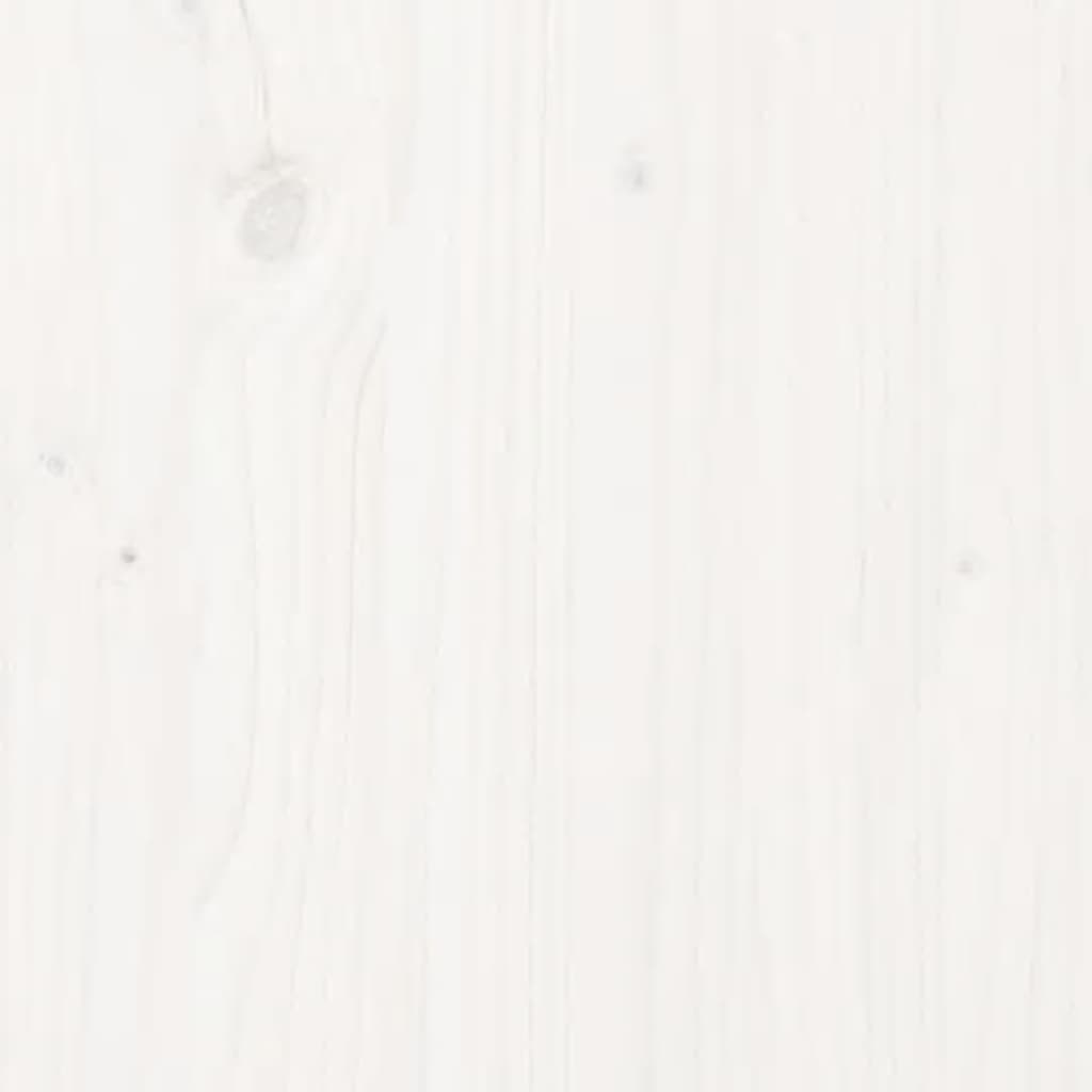 vidaXL Sideboard Weiß 70x35x80 cm Massivholz Kiefer