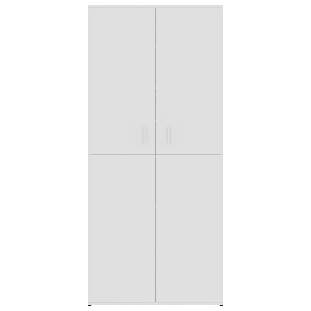 vidaXL Schuhschrank Weiß 80×39×178 cm Holzwerkstoff