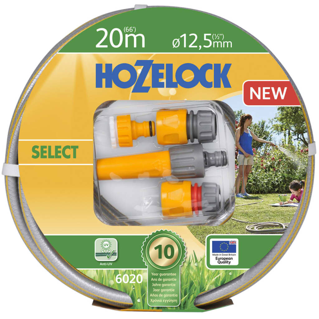 Hozelock Bewässerungsschlauch Select 20 m mit Starter-Set