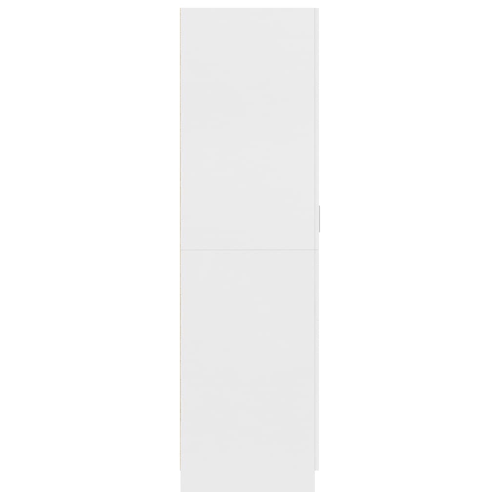 vidaXL Kleiderschrank Weiß 80x52x180 cm Holzwerkstoff