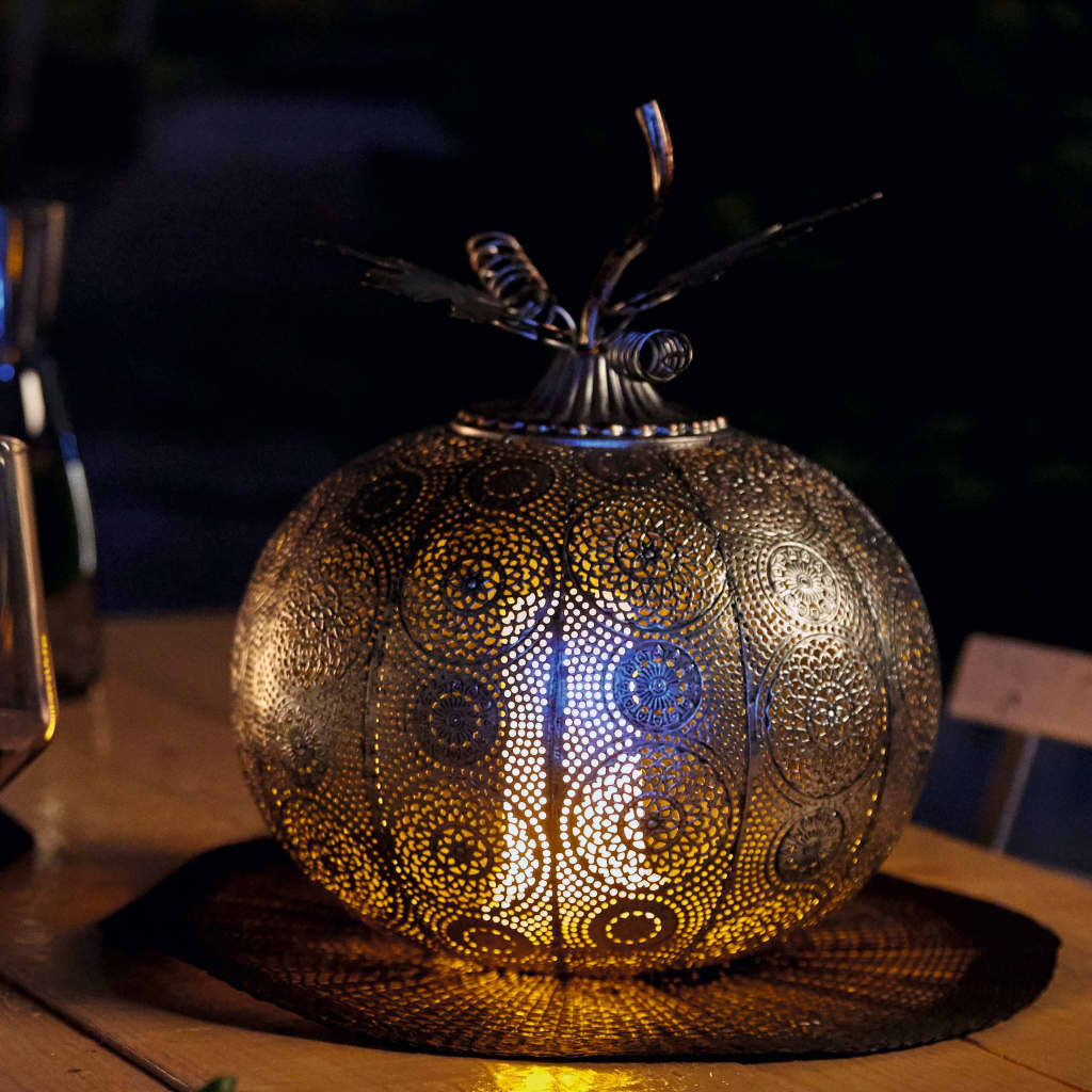 Luxform LED-Gartenlicht Batteriebetrieben Pumpkin Antik Silbern
