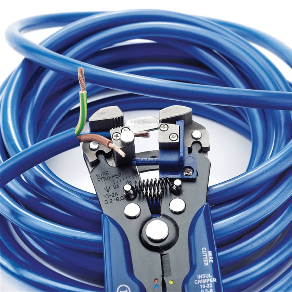 Draper Tools 2-in-1 Abisolierzange/Crimpzange Automatisch Blau 35385